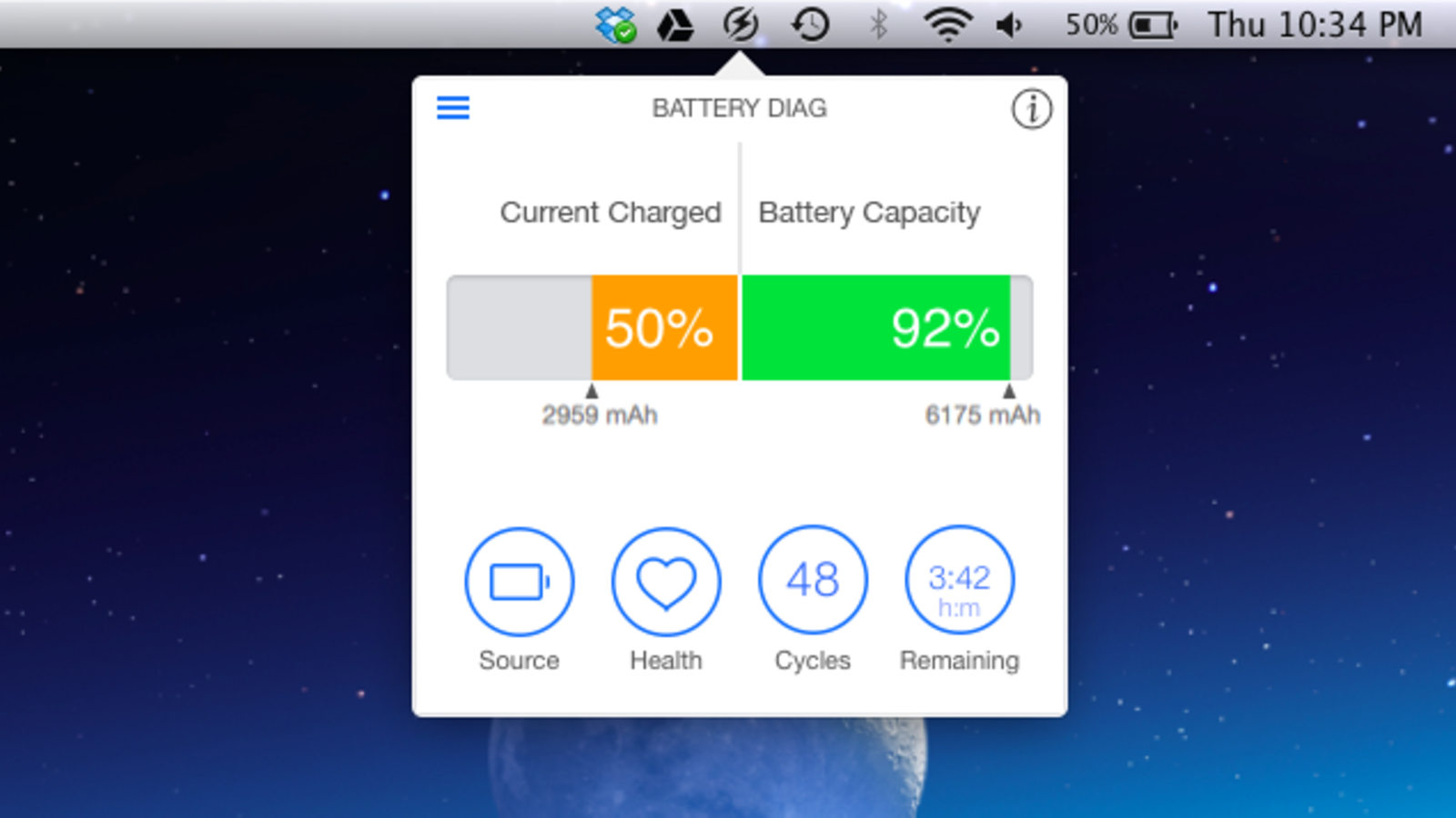 watts the calibre tool for your mac batteries